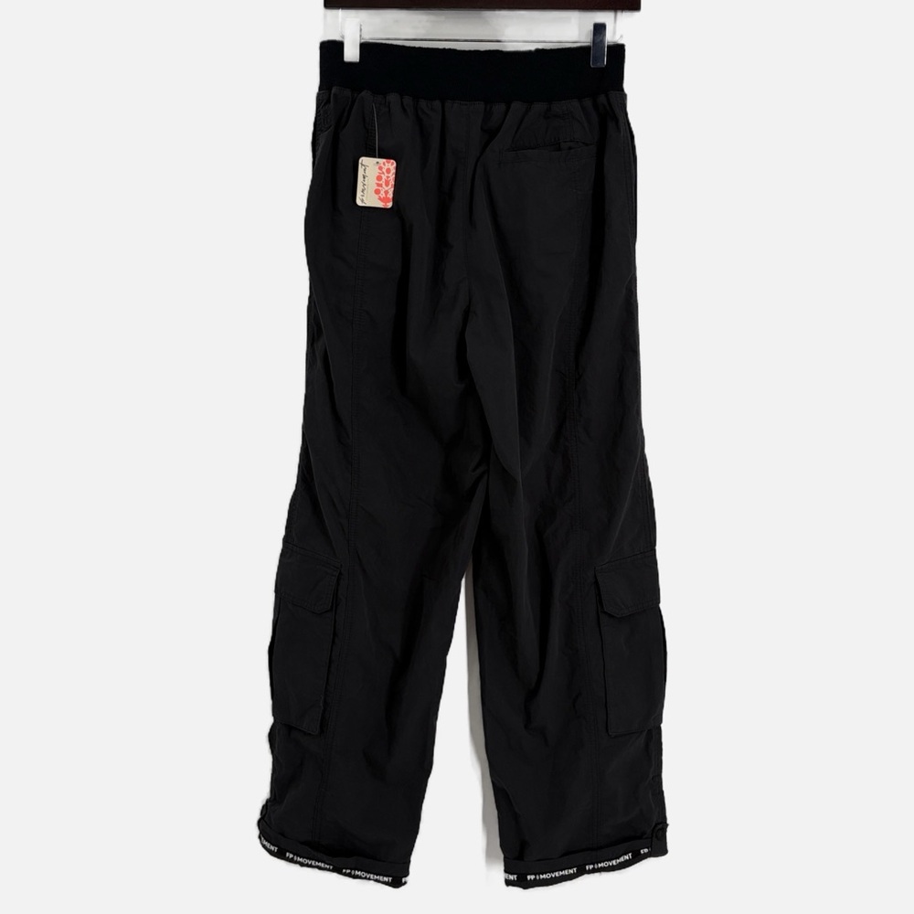 Free People Movement Mesmerize Me Cargo Pants in Black - NEW - Size Small - Picture 6 of 12